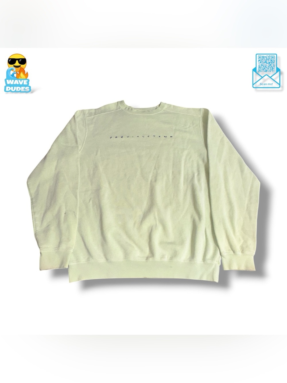 Men’s Authentic Pigment Provincetown MA Crewneck Sweatshirt